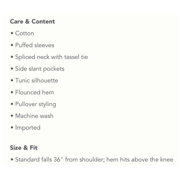 Anthropologie Dominique Tunic Dress NWT Size XS - Picture 16 of 16